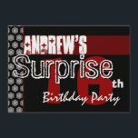 Förvåna den moderna röda vitsvarten för den 16th inbjudningar<br><div class="desc">Denna moderna röda vit och svart design är en roligt långt som inviterar folks till ett 16th födelsedagsfestfirande för ÖVERRRAKNING. All text är totalt anpassadet. Du kan experimentera med olika pappra typer, genom att klicka på "den inbjudanalternativ" fliken på övrerighthanden, tränga någon. Denna design presenteras för närvarande på ett hued...</div>