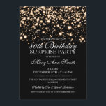 Förvåna guld- midnatt Glam för den 80th Inbjudningar<br><div class="desc">För överrrakningfödelsedagsfest inbjudan för eleganten 80th designen med det sofistikerade guld- midnatta Glam motiv,  anpassningsbarnamn och daterar och extra text. Imponera dina familj och vänner med denna snyggt och flott födelsedagmeddelandedesign.</div>