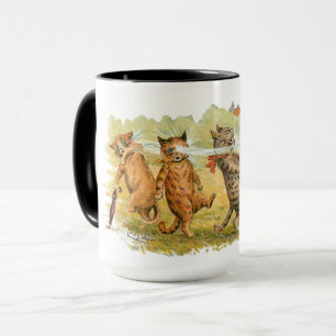 Förvånad Cats Louis Wain Mugg