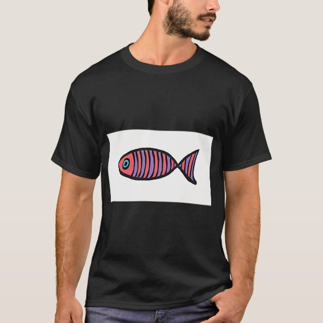 Förvånad fisk t shirt (Framsida)