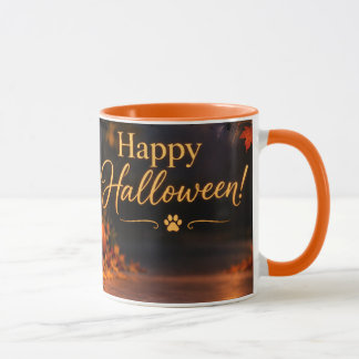 Förvånad hund Glad Halloween Jack-o'-Lantern-mugg Mugg