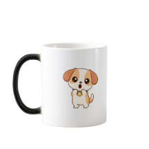 Förvånad Hund Söt Tecknad Karaktär Kawaii