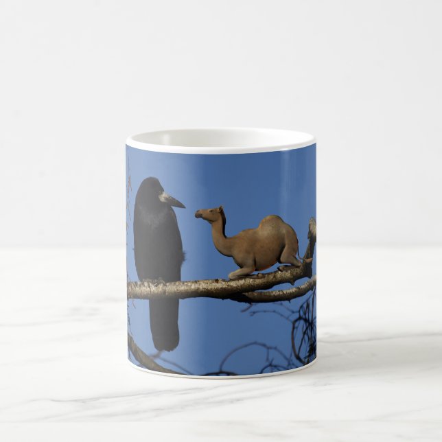 Förvånad Kråka Kaffemugg (Center)