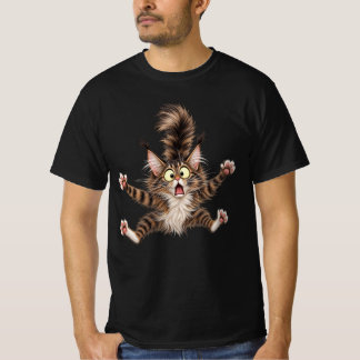 Förvånad Maine Coon Katt T Shirt