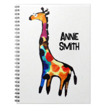 Förvånad, naiv giraffe! Redigerbart namn
