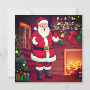 Förvånad Pappa jul Brev från Santa Julkort