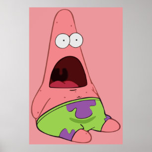 Förvånad Patrick Poster