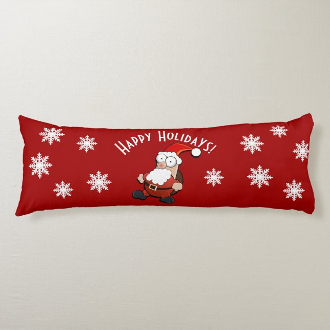 Förvånad Santa Anpassningsbar Kroppskudde (Framsidan)