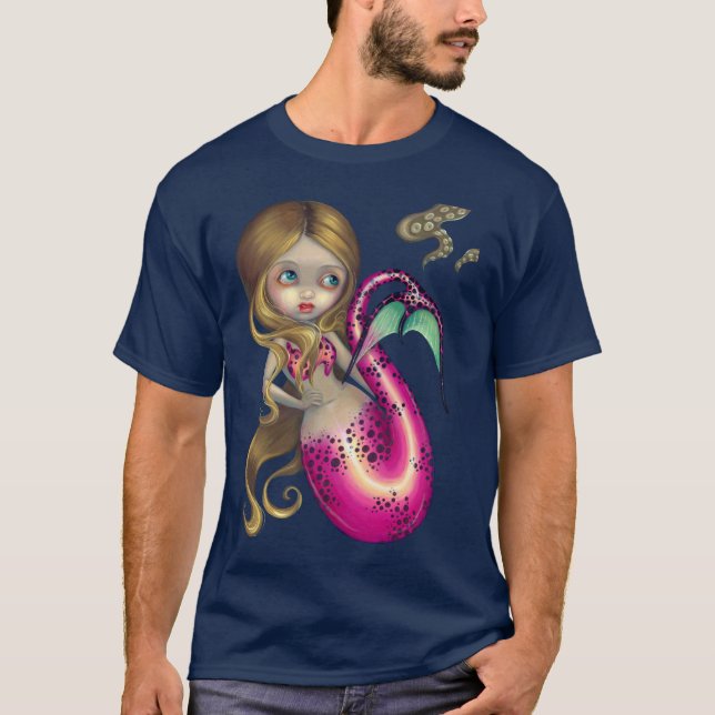 Förvånad sjöjungfruskjorta t-shirt (Framsida)
