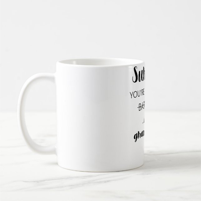 Förvånande att du kommer att bli babysittare i Ela Kaffemugg (Vänster)