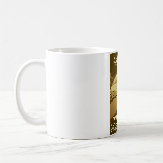 Förvånande bland sextio besökare! - Vind Cave Nat Kaffemugg (Vänster)