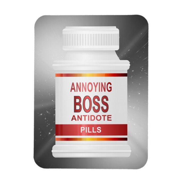 Förvånande chef koncept. magnet (Vertikal)