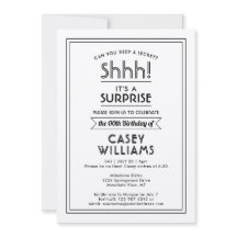 Förvånande Party Shhh! Enkel Elegant
