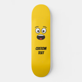 Förvånat Ansikte Mini Skateboard Bräda 18,5 Cm