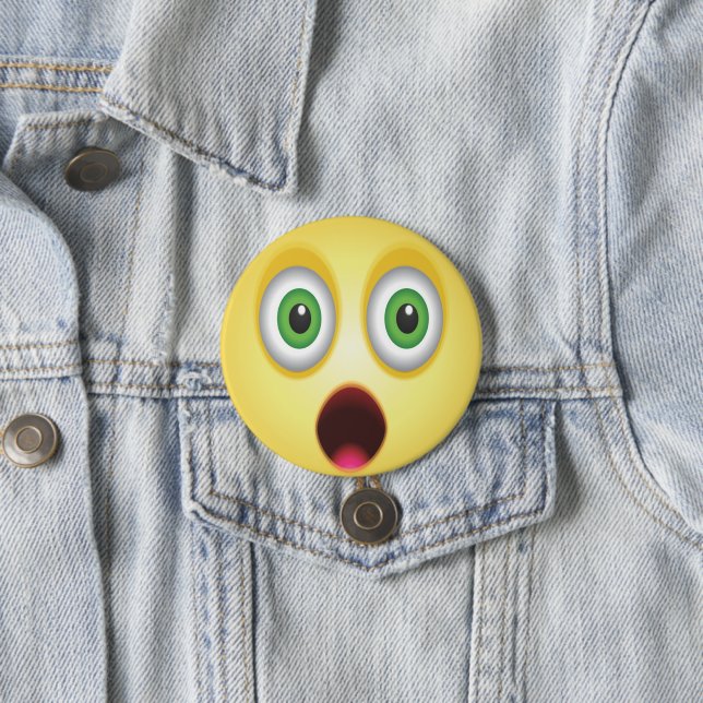 Förvånat Emoji Ansikte Knapp (In Situ)