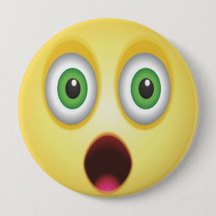 Förvånat Emoji-ansikte Knapp