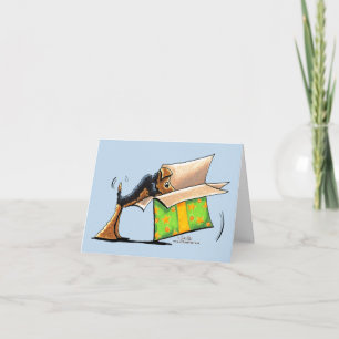 Förvåning mig Airedale Welsh Terrier Helgkort