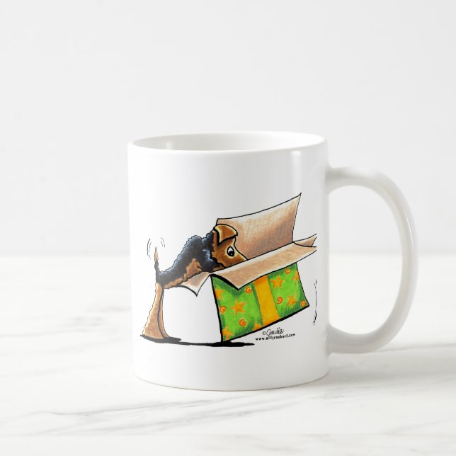 Förvåning mig Airedale Welsh Terrier Kaffemugg (Höger)