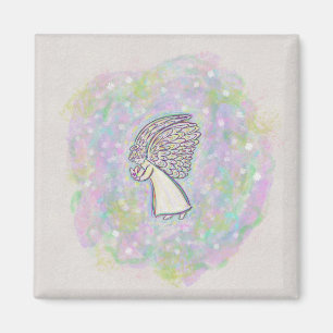 Förvänta Bra Sak Angel Art Anpassningsbar Magnets Magnet