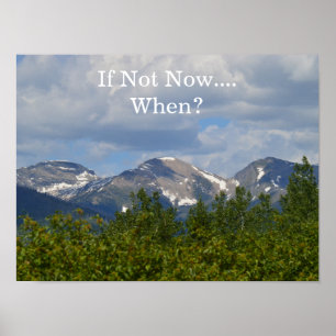 Förvänta den Motivational affischen för Poster