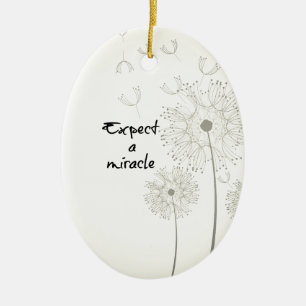 Förvänta dig en Miracle-inspiration Julgransprydnad Keramik