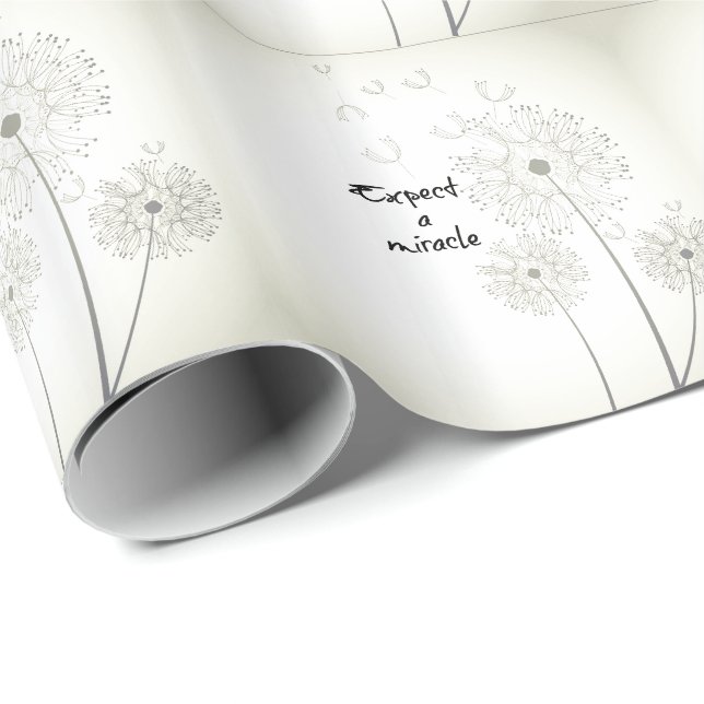 Förvänta dig en Miracle-inspiration Presentpapper (Rullad Hörn)