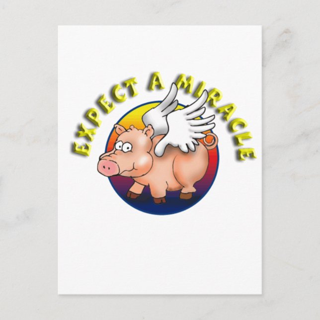 Förvänta ett Miracle - AA-igenkänning Vykort (Framsida)