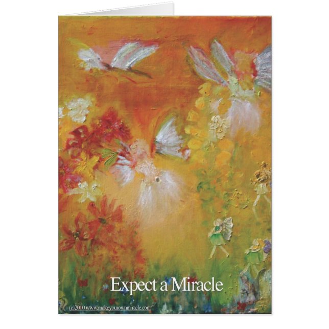 FÖRVÄNTA ETT MIRAKEL OBS KORT (Framsidan)