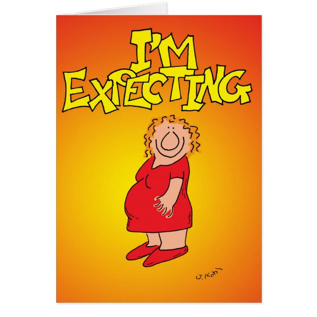 Förvänta Hälsningskort (Framsidan)