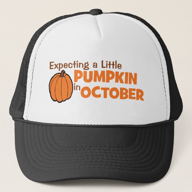 Förvänta lite en pumpa i Oktober Keps (Framsida)
