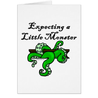 Förvänta lite ett monster hälsningskort
