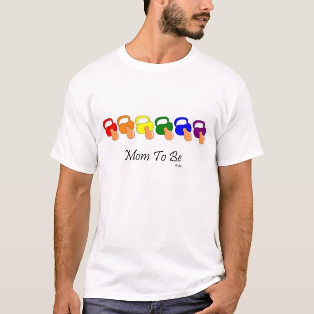 Förvänta mamman t-shirt (Framsida)