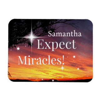 Förvänta Miracles Gnistra Sunset Get well on Namn Magnet