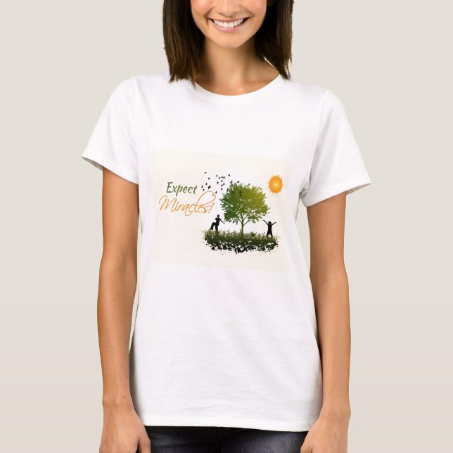 Förvänta speglingar t-shirt (Framsida)