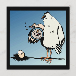 Förväntad inbjudan till barnskötare för kyckling