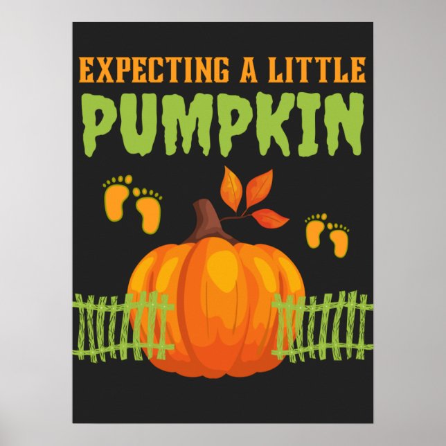 Förväntad liten Pumpkin Fantastisk-gravid Poster (Framsidan)