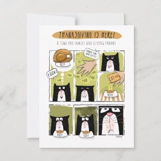 Förväntad verklighet för Thanksgiving av roligt Ca Julkort