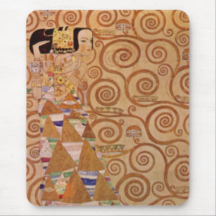 Förväntan av Klimt Vintage Art Nouveau i viktorian Musmatta
