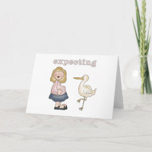 Förväntande Baby - Stork Tshirts och presenter Meddelande