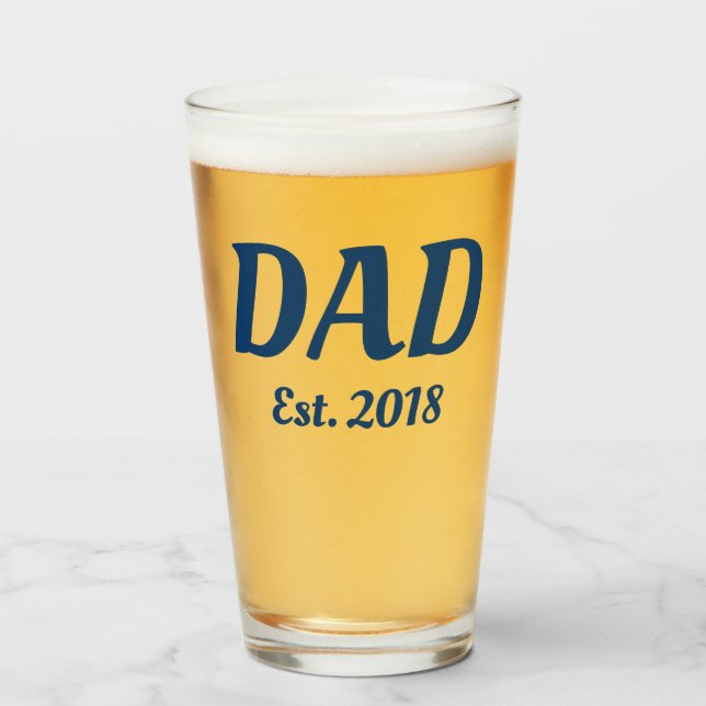 Förväntande Fader Ölpint Glas (Framsida fylld)