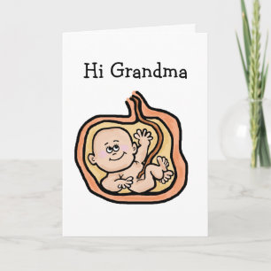 Förväntande Grandmor Mors dag Card Kort