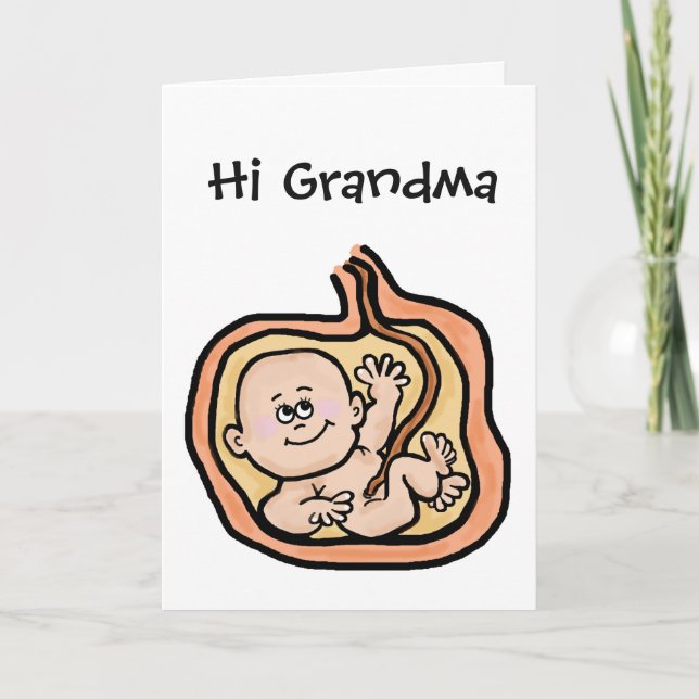 Förväntande Grandmor Mors dag Card Meddelande (Framsida)