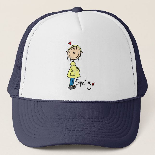 Förväntar Baby Hatt Truckerkeps (Framsida)