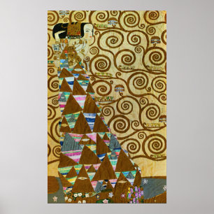 Förväntning av Gustav Klimt Poster