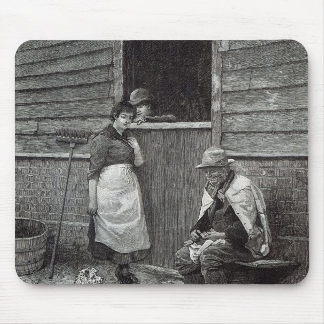 Förväntning från "fritidtimme", 1888 musmatta (Framsidan)
