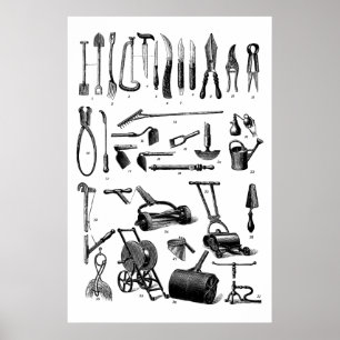 Förvaring för Verktyg Garden Supply Store Poster