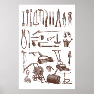 Förvaring för  Verktyg Garden Supply Store Poster