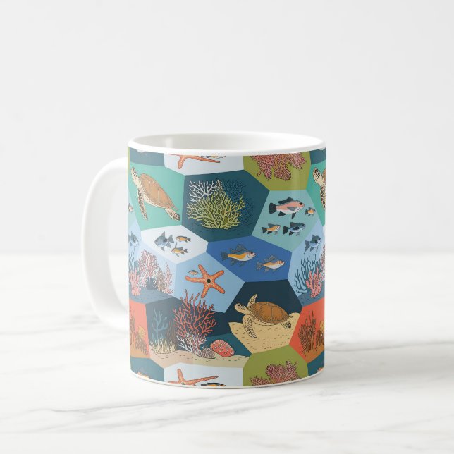 Förvaringsdesign under vatten kaffemugg (Framsida vänster)