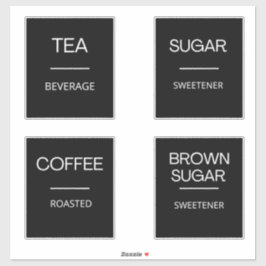 Förvaringsetiketter för moderna minimala kökspanel klistermärken