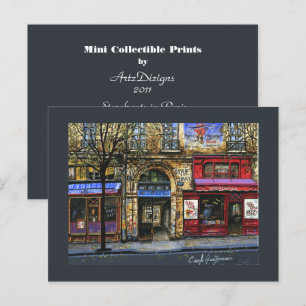 Förvaringsfack i Paris Mini Collecsible Prints Vykort